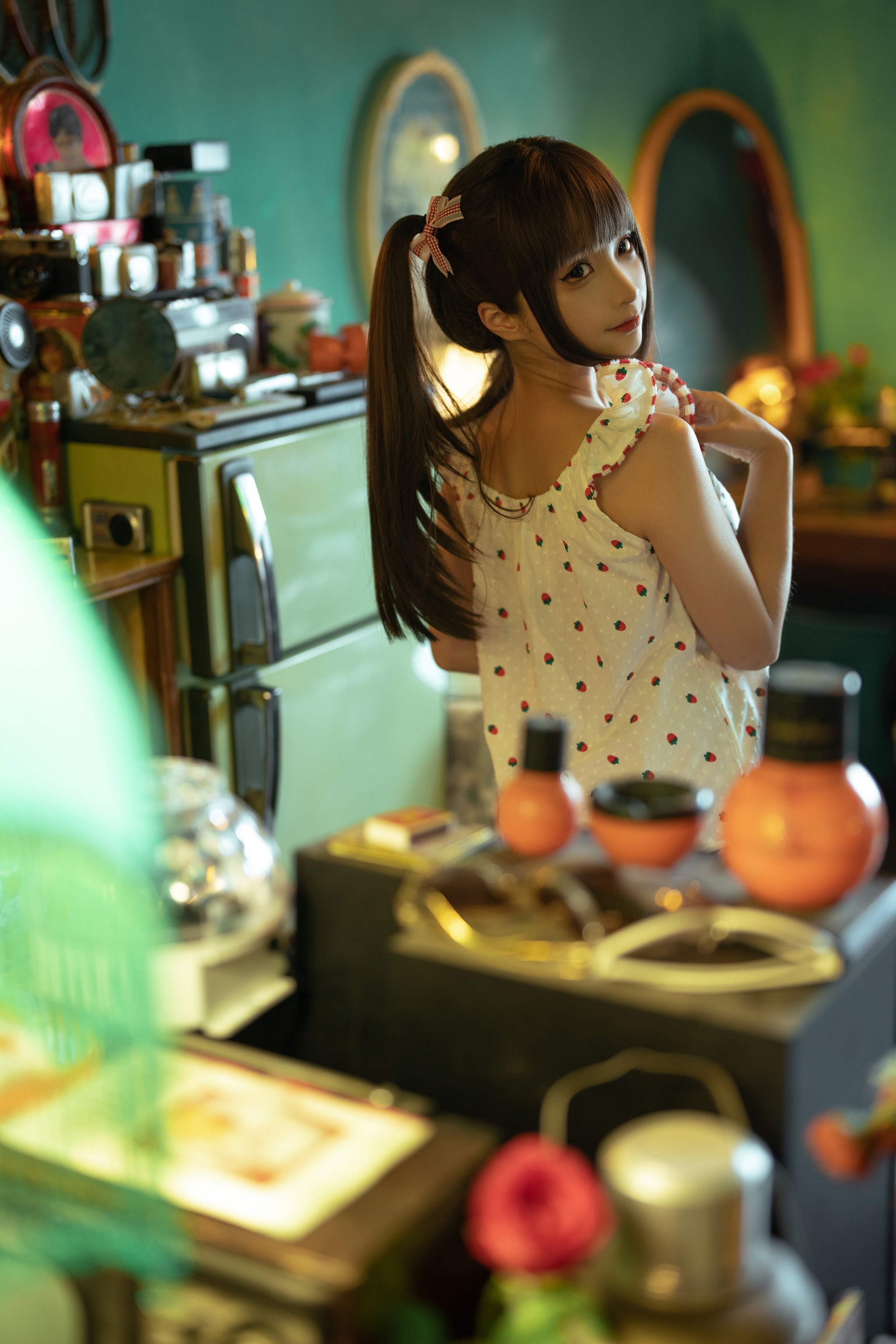 图片[1]-蠢沫沫 – NO.206 红格子 [118P]-XikXak